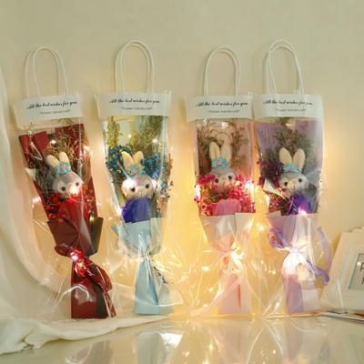 Valentine's Day 520 Bagged Sunflower Starry Sky Doll Bouquet Gift cho bạn trai, vợ và bạn thân sinh nhật