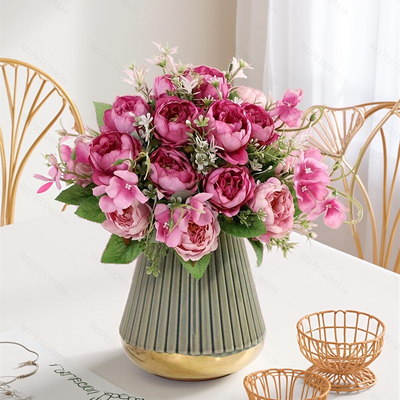 Giá tốt. Doanh nghiệp bán trực tiếp hoa nhân tạo, bó hoa giả, nước hoa, hoa peony, bó hoa trang trí nhà, quà lễ hội và hoa thủ công bán buôn trực tuyến