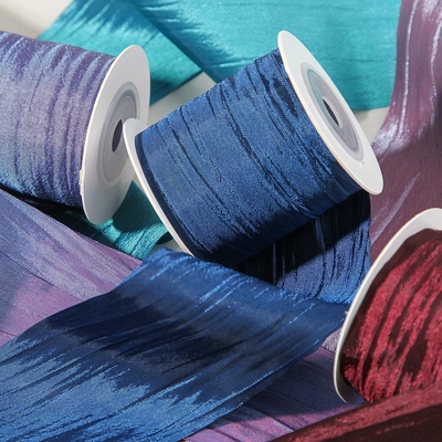 Giá tốt. Dây ruy băng ngọc trai Eugen Yarn Strap đổi màu chống nhăn Polyester 5cm/50m Gói quà hoa cầm tay Tự làm nơ Tóc Phụ kiện trực tuyến