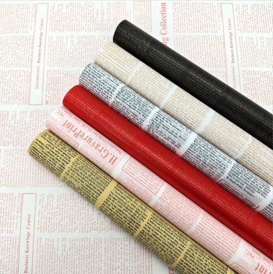 Giá tốt. Bán bán buôn giấy bọc báo retro màu da Anh, giấy bọc hoa, giấy ăn chay Hàn Quốc, nghệ thuật hoa chống nước, cửa hàng hoa trực tuyến