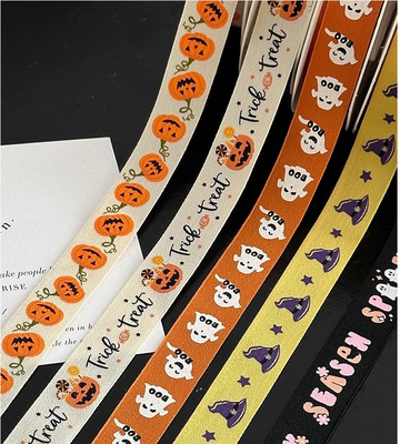 Festival Essential 1.6cm Băng in hoa hoa hoa đeo dây chuyền cho vật liệu đóng gói hoa DIY