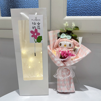 Giá tốt. Quà tặng ngày Valentine và lễ hội giữa mùa thu: búp bê Kuromi, bó hoa hồng, xà phòng, hoa, hoa hướng dương và quà Giáng sinh trực tuyến