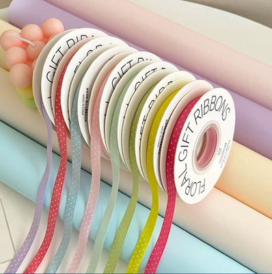 Sản phẩm mới: Dây dán polyester hai mặt, bó hoa, trang trí cung, nghệ thuật hoa, vật liệu đóng gói DIY thủ công