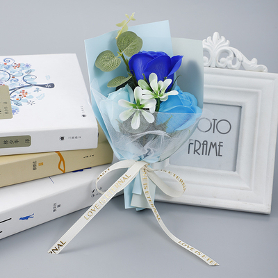 Giá tốt. Mini bó hoa nhỏ Giáng sinh và Ngày Valentine hoa hồng xà phòng hoa quà hộp để phù hợp với quà lưu niệm đám cưới trực tuyến