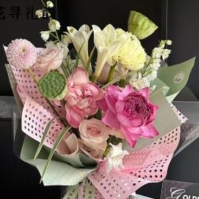 Giá tốt. Hòa ngoài cửa sổ phía tây Rụng giấy Fenghua hoa sắp xếp hoa giấy đóng gói hoa trực tuyến