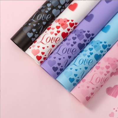 Giá tốt. Giấy Gói Hoa Chống Thấm Nước Dày Dặn Trang Trí Hộp Quà Cửa Hàng Hoa Ngày Valentine cho TÌNH YÊU Giấy Mờ trực tuyến
