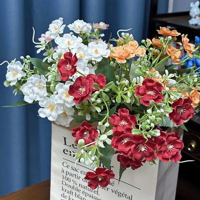 Hoa giả Pearl Chrysanthemum gói nhỏ Daisy đám cưới trang trí nhà xuyên biên giới Hoa giả trang trí bán buôn