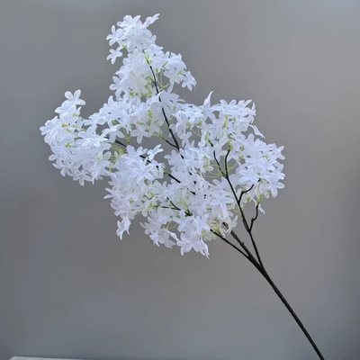 Giá tốt. Hoa giả chéo, hoa anh đào, bó hoa tử đinh hương, cắm hoa sảnh cưới, cảnh quan hoa giả trực tuyến