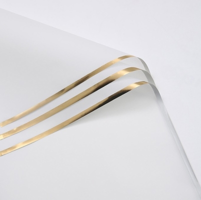 Giá tốt. Giấy gói hoa viền vàng trong suốt 58*58cm Thời gian vận chuyển 30-45 ngày cho vật liệu đóng gói bó hoa trực tuyến