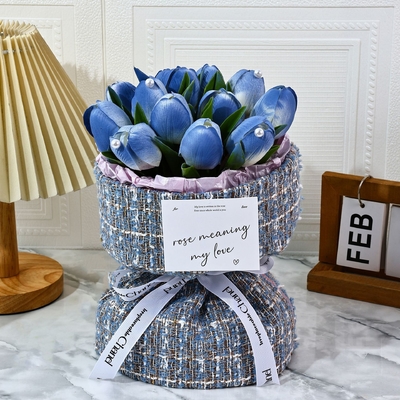 Giá tốt. Cây hoa xà phòng hoa tulip, phong cách nước hoa nhỏ, Lễ hội Qixi, Ngày Valentine, Quà tặng Ngày Giáo viên cho bạn trai và bạn gái, hoa xà phòng trực tuyến