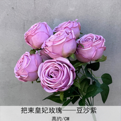 Giá tốt. Đám cưới cao cấp hạt cát màu tím bướm hoa lanh hoa cưới mô phỏng hoa phòng đám cưới hướng dẫn đường dẫn trần nhà hoa sắp xếp trực tuyến