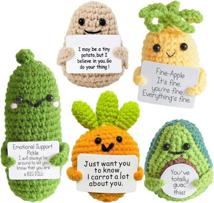 Giá tốt. Positive Crochet Cotton Doll DIY Emotional Support Toy, Yarn trực tuyến