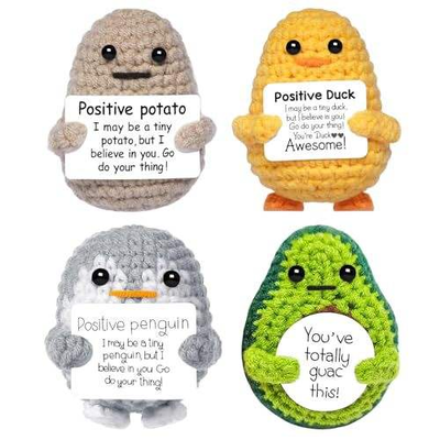 Giá tốt. CXHP Handmade Cotton Crochet Positive Potato Plush 10×8×5cm, Stress Relief Gift Toy trực tuyến