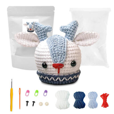 Giá tốt. Sản phẩm bán nóng DIY Đơn giản làm bằng tay búp bê crochet với vật liệu vải bông và lụa thiết lập đồ trang trí Giáng sinh trực tuyến