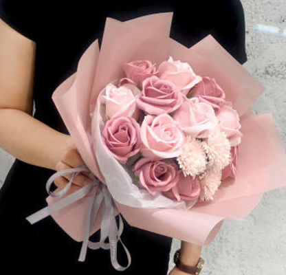 Giá tốt. Bó hoa xà phòng hoa hồng nhân tạo bán chạy cho hoa trang trí Thẻ quà tặng cho ngày lễ tình nhân Ngày của mẹ trực tuyến