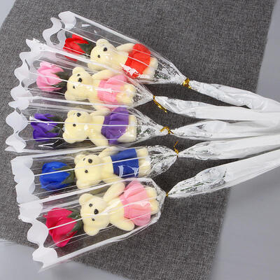 Giá tốt. Một con gấu hoa hồng hoa xà phòng hoa sáng tạo Giáng sinh/Ngày Mẹ khuyến mãi Teddy Bear Bông hoa xà phòng trực tuyến