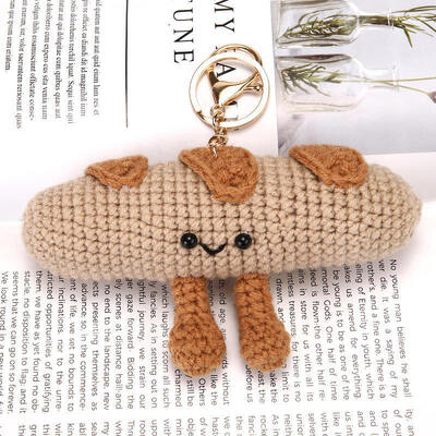 Giá tốt. Fluffy Cloud Knit Charm Doll Soft Yarn Sản phẩm thủ công Xây & Dệt đồ chơi hiện đại với Mini Bag Key Decoration Crochet trực tuyến