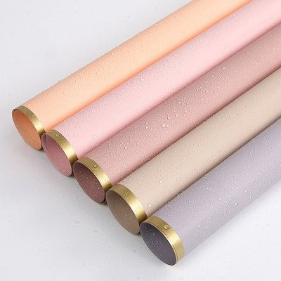 Giá tốt. Matt Florist Bọcping Paper 50 Micron Bouquet Bọc Sheets with Golden Border trực tuyến