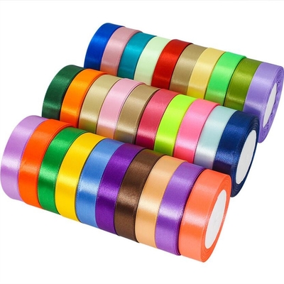 Giá tốt. Ruy băng Satin trơn nhiều màu 40mm Chiều dài tùy chỉnh Hai mặt Ruy băng satin Chiều dài 50m trực tuyến