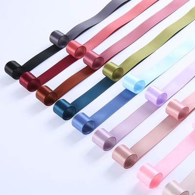 Giá tốt. Ruy băng bọc quà tặng 1 inch hai mặt Grosgrain 25mmX50 Yards Ruy băng satin trực tuyến