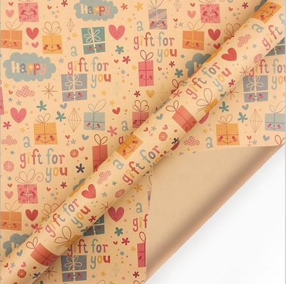 Giá tốt. Đa chức năng Kraft nâu Giáng sinh Giáng sinh Quà tặng Gói giấy cuộn 50X70CM trực tuyến
