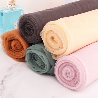 Giá tốt. Váy cưới mật độ cao Vải tuyn 160cm Vải lưới Ảo ảnh Cô dâu trực tuyến