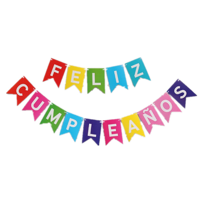 Giá tốt. Các mặt hàng trang trí tiệc của Feliz Cumpleanos được in Vòng hoa Đuôi cá Đuôi én Cờ trực tuyến