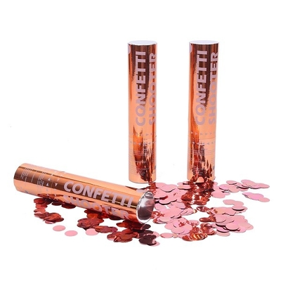 Giá tốt. Rose Gold Shining Metallic Foil Circle Party Popper Confetti Shooter Cannon trực tuyến